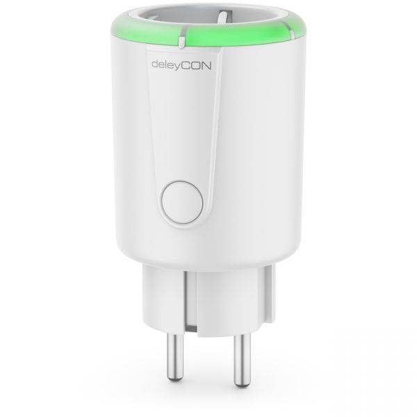 deleyCON Digitale Zeitschaltuhr Countdown Timer 15-75 Min. Schaltzeit Weiß