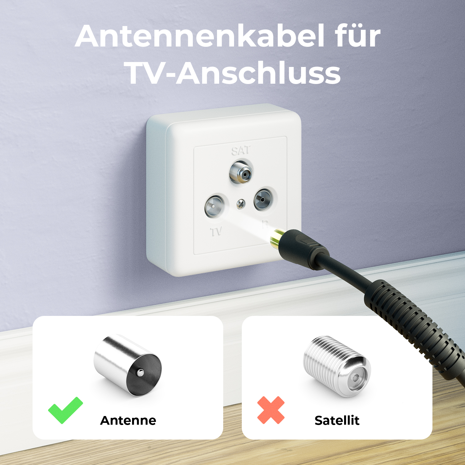 NANYI F-Stecker Stecker Auf Koaxbuchse Steckeradapter, TV-Antenne