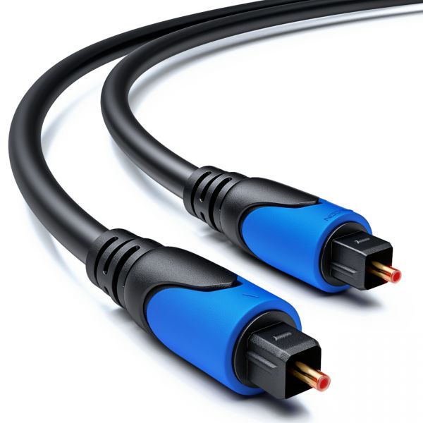 deleyCON 3m Toslink Kabel - Optisches Digital Audio Kabel - LWL SPDIF