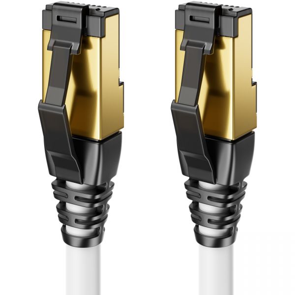 deleyCON 15m CAT8.1 Patchkabel Netzwerkkabel RJ45 LAN DSL Kabel S/FTP Schirmung