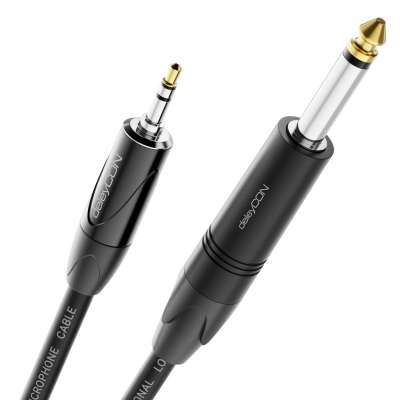 deleyCON 5m XLR naar 6,35mm Klinke Stereo - Microfoonkabel Audio Adapter Kabel AUX - Studio Kwaliteit - van Puur OFC Koper (AWG24) XLR Stekker naar Klinke 6,35mm Stekker - Metalen Vergrendeling