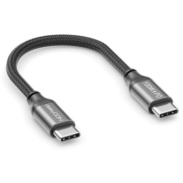 0,15m USB C Kabel Ladekabel PD3.0 100W Schnellladekabel USB-C auf USB-C