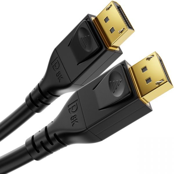 deleyCON 4m DisplayPort Kabel 4K 8K UHD 1.4 HBR3 Display Port Kabel OFC Kupfer
