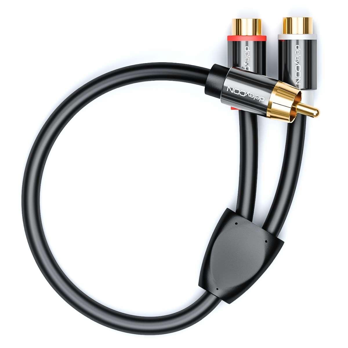 deleyCON 0,2m Cinch Y-Adapter Kabel für Subwoofer 1xStecker zu 2xBuchse | Cinch (RCA) | Kabel & Adapter | deleycon deleyCON 0,2m Cinch Y-Adapter Kabel für Subwoofer 1xStecker zu 2xBuchse | Cinch (RCA) | Kabel & Adapter | deleycon