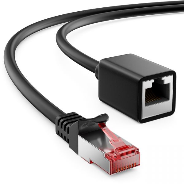 deleyCON 0,5m CAT6 Patchkabel Verlängerung SFTP Netzwerkkabel LAN DSL RJ45 Kabel