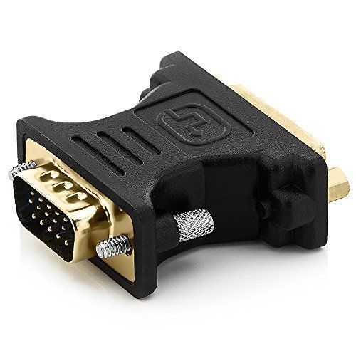 deleyCON DVI-I zu VGA Adapter - DVI-I Buchse zu VGA Stecker - für Monitor, PC
