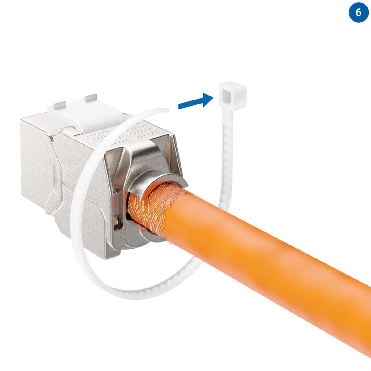 2x Keystone RJ45 Cat 7 Modul – Werkzeuglos, Vollg Produktbild-Vorschau 3