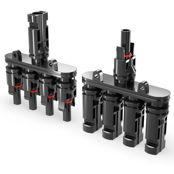 deleyCON PV4 Solar 4-Fach Y Stecker Paar 1000V Männlich/Weiblich T-Typ IP67