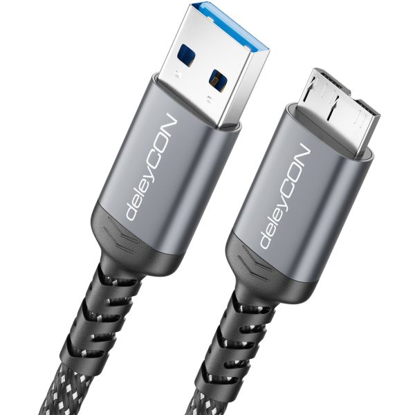 3,0m USB 3.0 Micro B Kabel Datenkabel 5Gbit/s USB-A Stecker auf Micro B Stecker