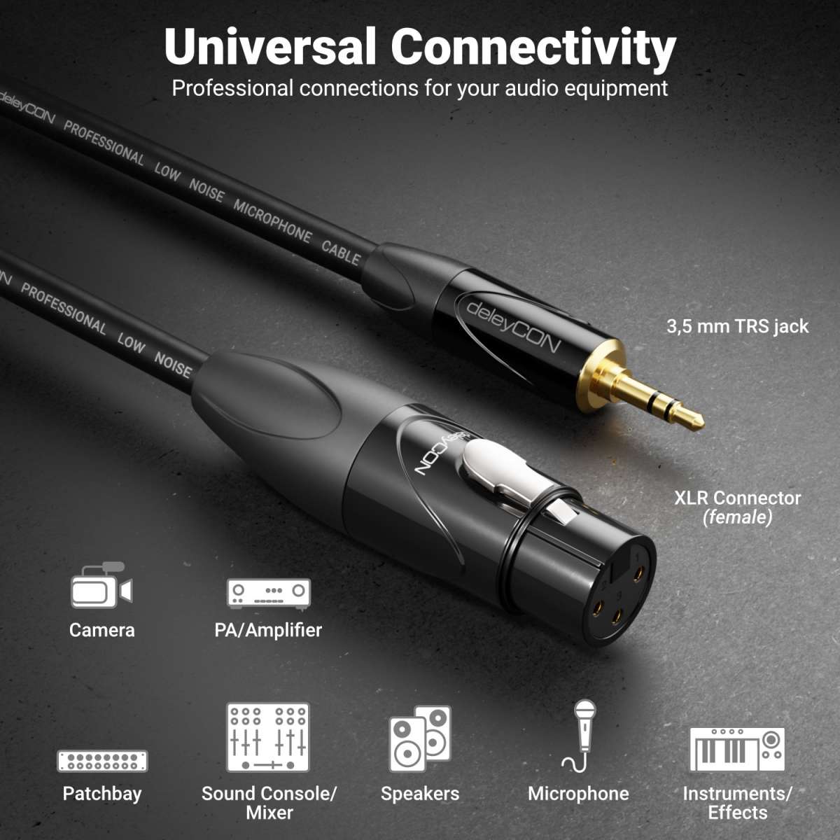 DIN 5-polig Auf XLR 3-poliges Audiokabel Für Passende Musik-Inst