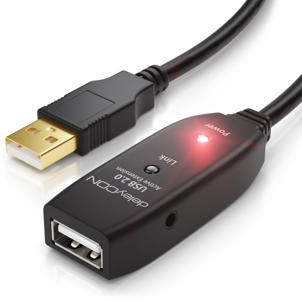 5m USB 2.0 Verlängerungskabel Aktiv Verlängerung Kabel Repeater Drucker Scanner