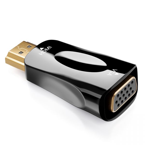 deleyCON HDMI zu VGA Adapter HDMI-Stecker zu VGA-Buchse für TV Beamer Computer