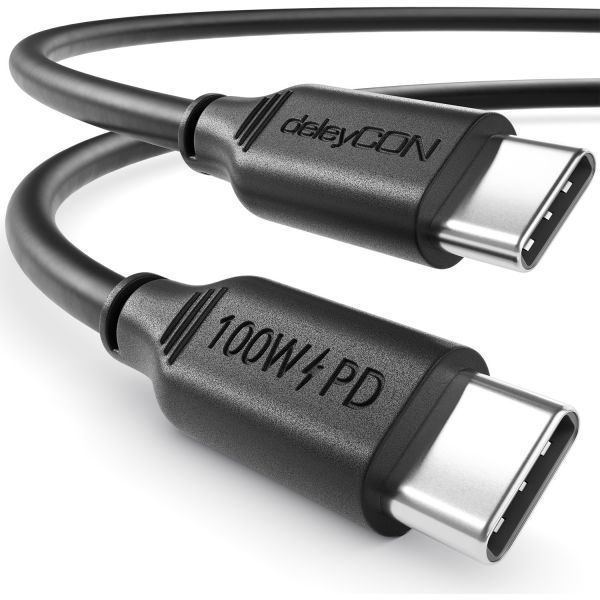 2m USB C Kabel Ladekabel PD3.0 100W Schnellladekabel USB-C zu USB-C Handy Tablet