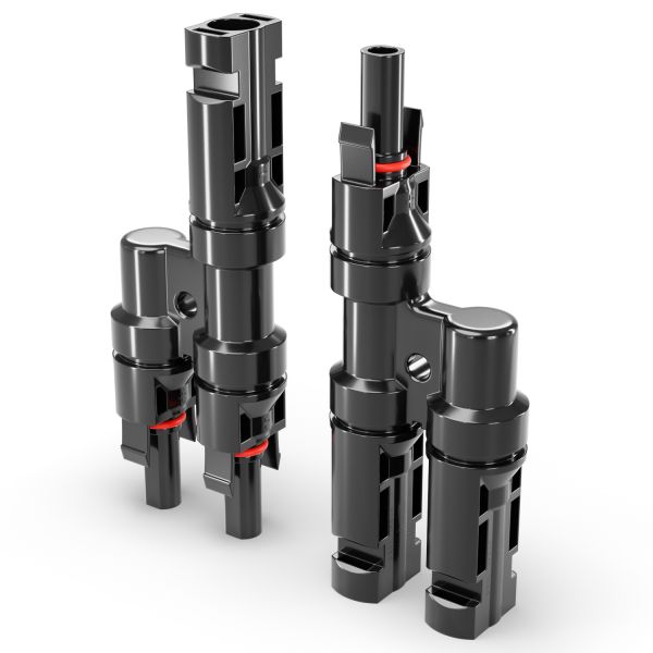 deleyCON PV4 Solar 2-Fach Y Stecker Paar 1500V Männlich/Weiblich T-Typ IP67