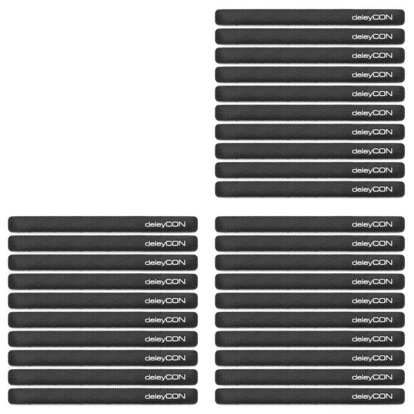 deleyCON 30x Klett Kabelbinder Kabel Band Klettband Klettbinder Klettverschluss
