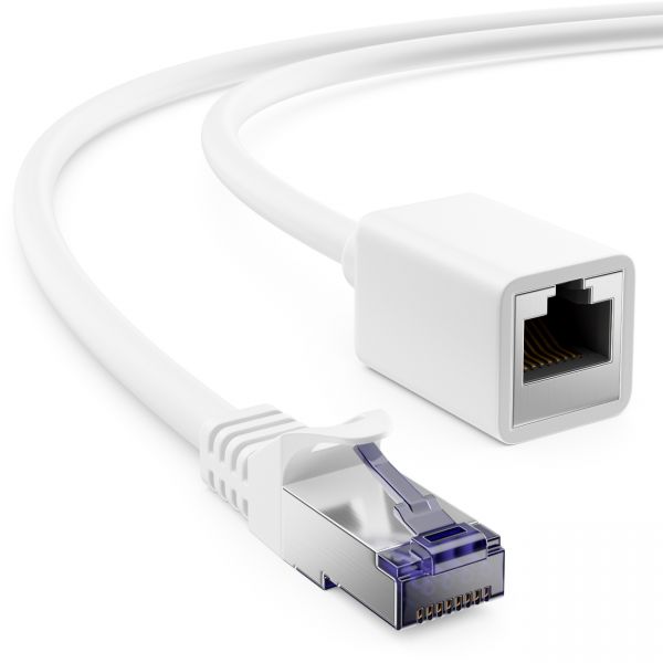 deleyCON 2m CAT7 Patchkabel Verlängerung S/FTP Netzwerkkabel LAN DSL RJ45 Kabel