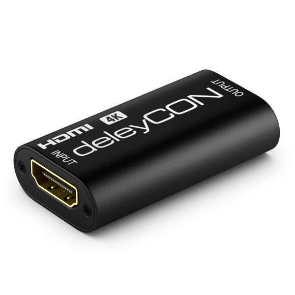 deleyCON 4K@60Hz HDMI 2.0 Repeater Signal Verstärker HDCP 2.2 18Gbps UHD 2160p