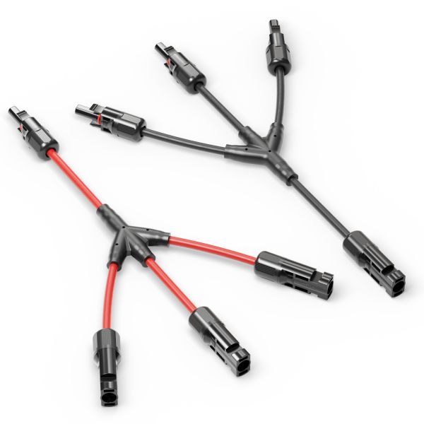 deleyCON Solar Y-Kabel 3/1 PV4 (6mm², IP68 1500V, 30cm) M/FFF F/MMM