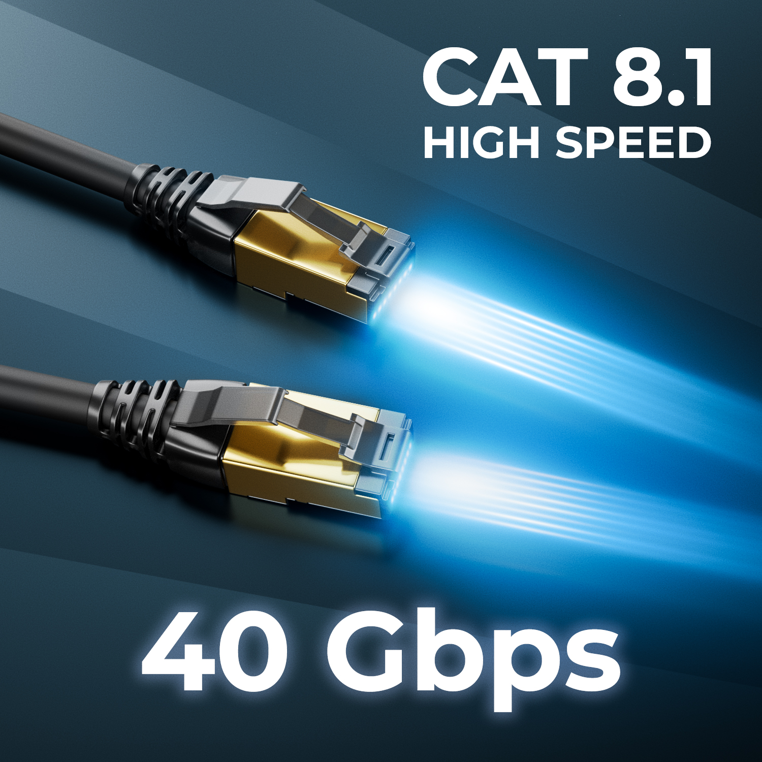 Lumonic CAT8.1 Patchkabel S/FTP 1,5m | RJ45 | Schwarz Weiß Premium Nylon Optik | Ethernet LAN | Netzwerkkabel Lumonic CAT8.1 Patchkabel S/FTP 1,5m | RJ45 | Schwarz Weiß Premium Nylon Optik | Ethernet LAN | Netzwerkkabel