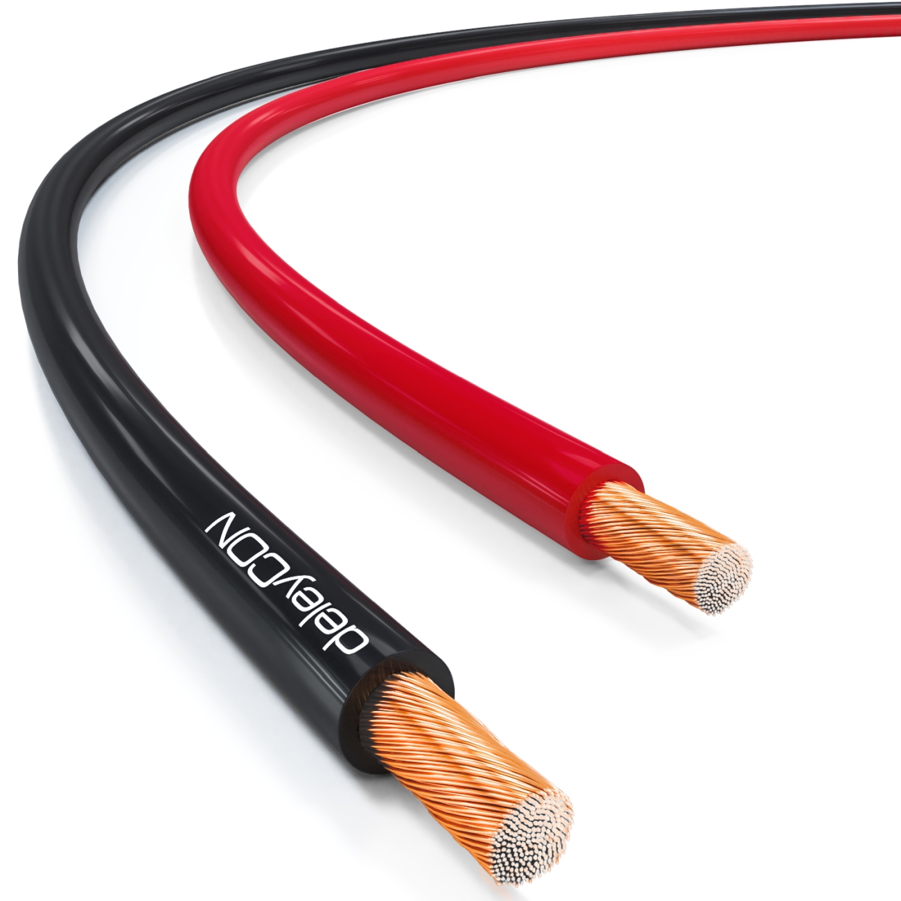 Luidsprekerkabel ROND 2x1,5mm² - zwart - 50m - CCA - PA installatiekabel - audiokabel - luidsprekerkabel