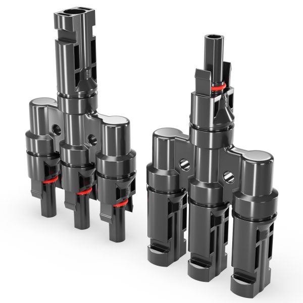 deleyCON PV4 Solar 3-Fach Y Stecker Paar 1500V Männlich/Weiblich T-Typ IP67