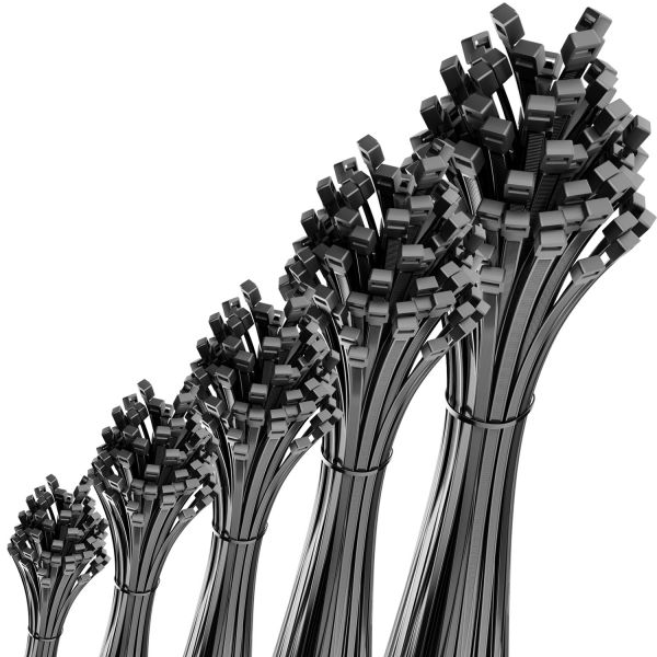 deleyCON 50x Kabelbinder 780mm x 9mm hohe Zugkraft &amp; Reißfestigkeit Schwarz