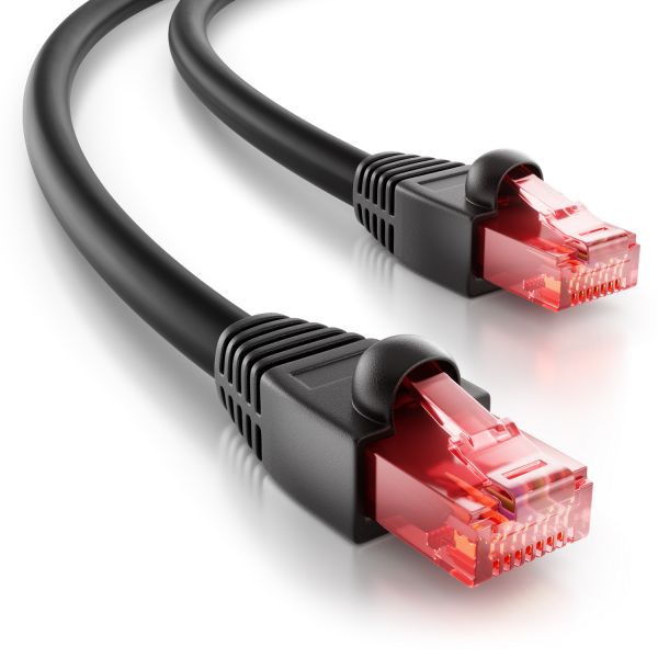 deleyCON 1m CAT6 Outdoor Netzwerkkabel RJ45 Ethernet LAN Patchkabel