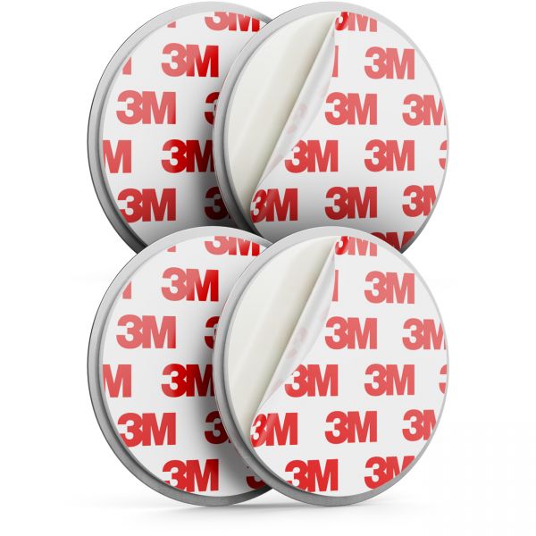 deleyCON 2x Magnetbefestigung für Rauchmelder mit selbstklebender 3M Klebefläche